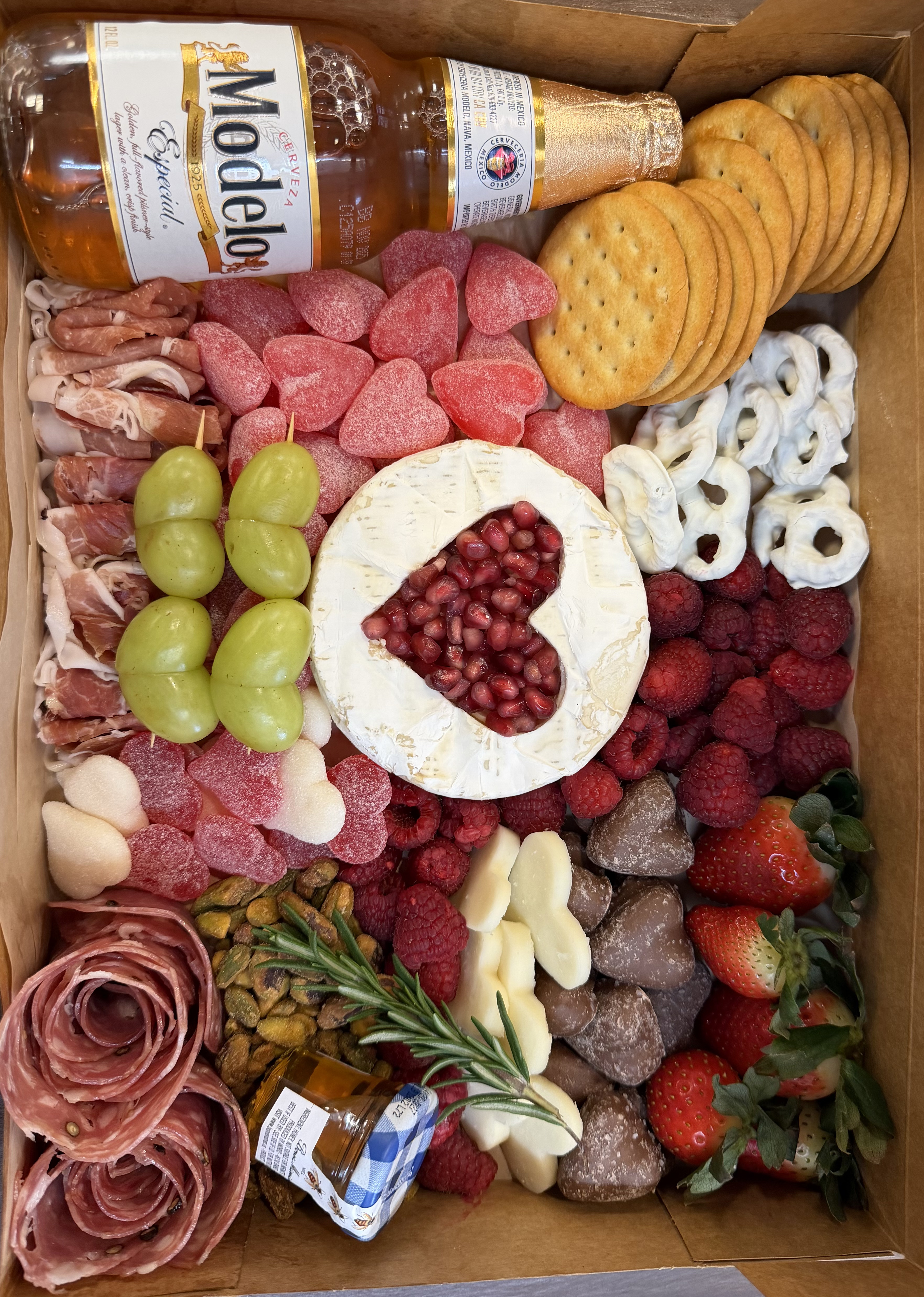 Valentine's charcuterie board